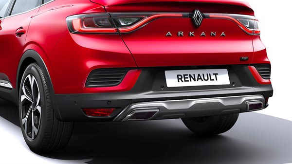 Renault Arkana full hybrid E-Tech - accessories - rear skid plate with twin exhaust pipe