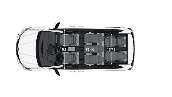 vehicle dimensions - modular layout - Renault Grand Kangoo
