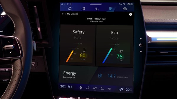 Renault Scenic E-Tech electric - advanced driver-assistance systems