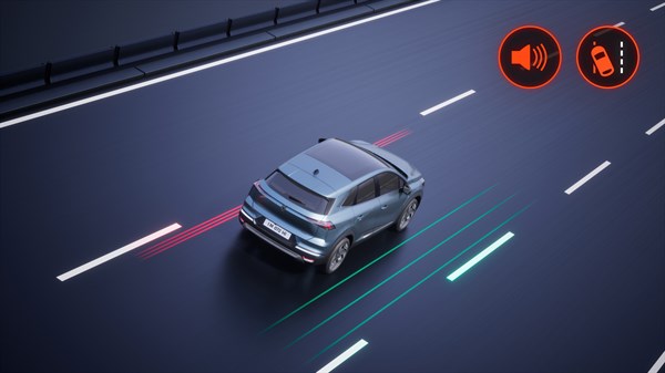 Renault Symbioz full hybrid E-Tech - lane departure warning