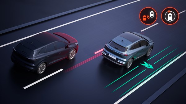 Renault Symbioz full hybrid E-Tech - rear detection with emergency trajectory correction