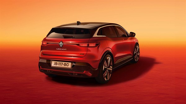 aizmugurējais apgaismojums ar 3D moiré efektu - Renault Megane E-Tech electric