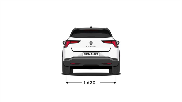 Rear side dimensions - Renault Scenic E-Tech electric