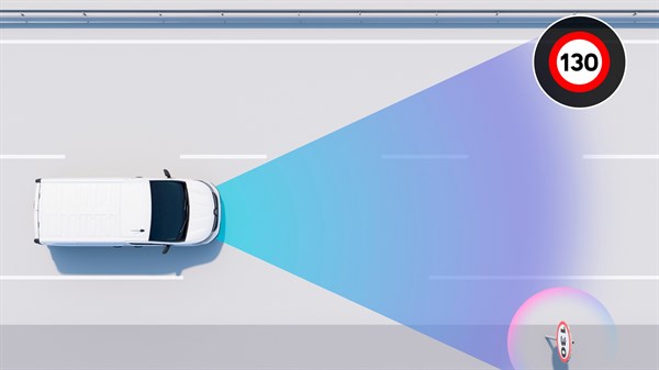 Renault Trafic Passenger - traffic sign recognition with speed alert