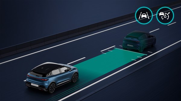 intelligent adaptive cruise control - Renault Megane E-Tech electric