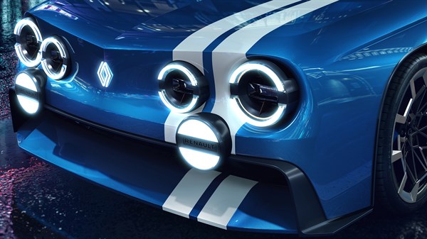 Renault 8 Gordini Concept - V-shaped bonnet