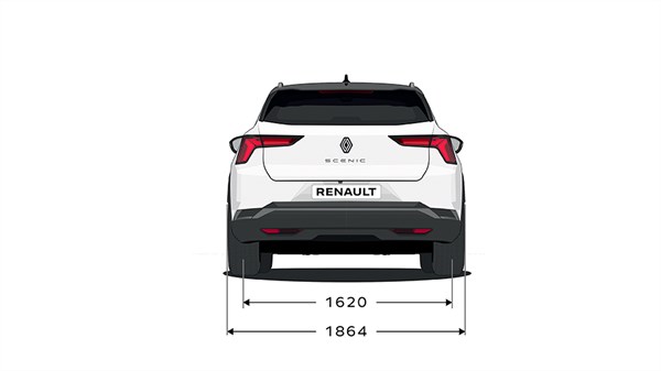 Rear side dimensions - Renault Scenic E-Tech 100% electric