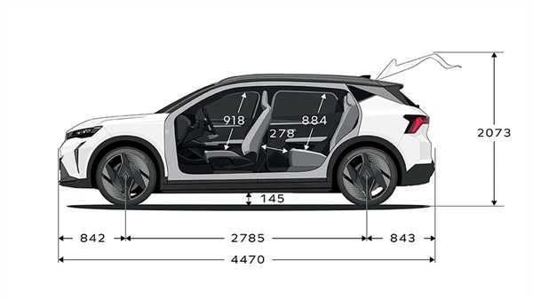 Profile dimensions - Renault Scenic E-Tech electric