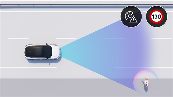 traffic sign recognition - Renault Captur E-Tech full hybrid